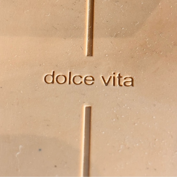 DOLCE VITA Sz 9.5 Tan Suede Braided Mules Stacked Heels Pointy Toe Shoes NWOT - Picture 13 of 15